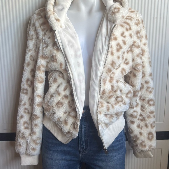 Reflex Jackets & Blazers - Reflex Cream and Tan Teddy Jacket